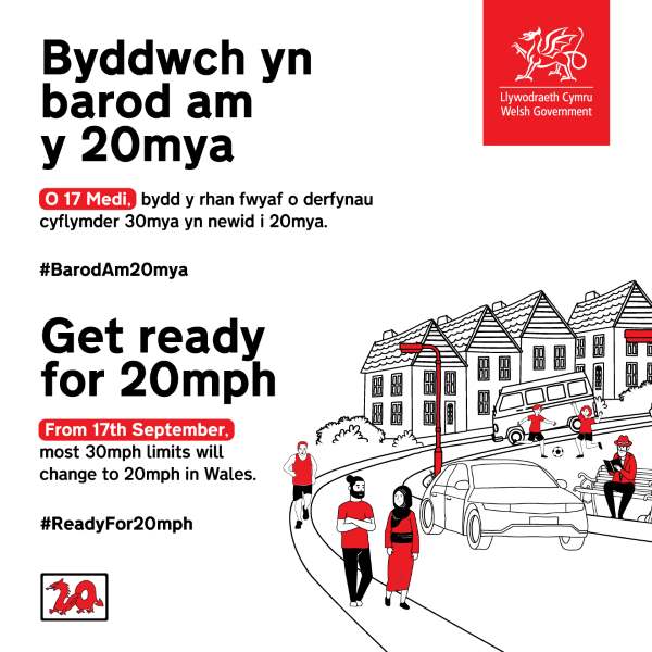 20mph speed limit in Wales